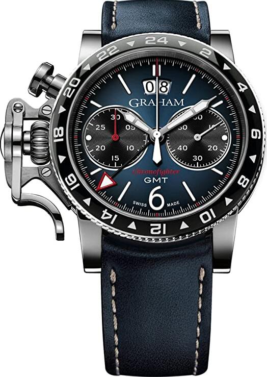 Review Replica Watch Graham Chronofighter Vintage GMT Blue Dial 2CVBC.U02A